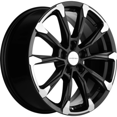 Khomen KHW 1808 7.5x18 5*108 ET40 DIA54.1 Black-FP 