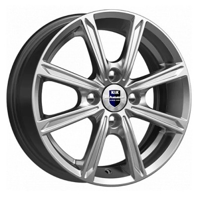 K&K Флэш 5x14 4*100 ET35 DIA67.1 Дарк платинум 