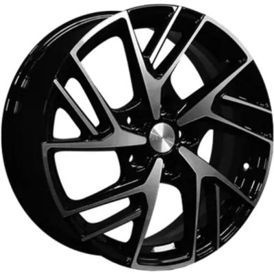 Khomen KHW 1722 6.5x17 5*114.3 ET45 DIA54.1 Black-FP 