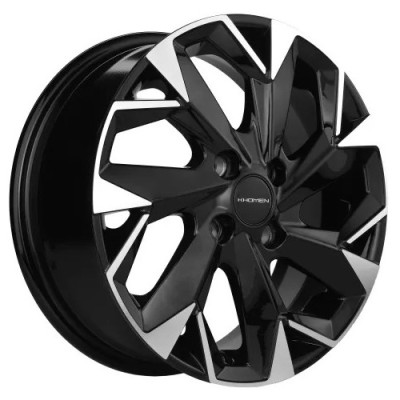 Khomen KHW 1508 6x15 4*100 ET45 DIA56.6 Black-FP 