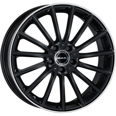 MAK Komet 8x18 5*112 ET43 DIA66.6 Gloss Black Mirror Ring 