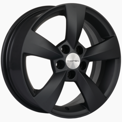 Khomen KHW 1504 6x15 5*100 ET38 DIA57.1 Black Matt 
