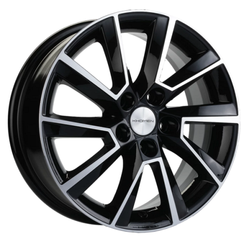 Khomen KHW 1507 6x15 5*105 ET39 DIA56.6 Black-FP 
