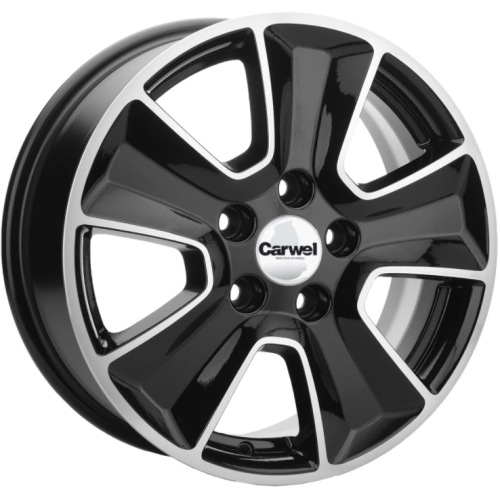 Khomen KHW 1601 6.5x16 5*114.3 ET45 DIA54.1 Black-FP 