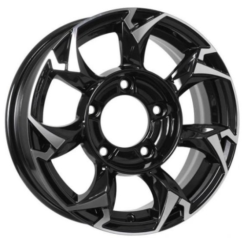 Khomen KHW 1505 5.5x15 5*139.7 ET5 DIA108.1 Black-FP 