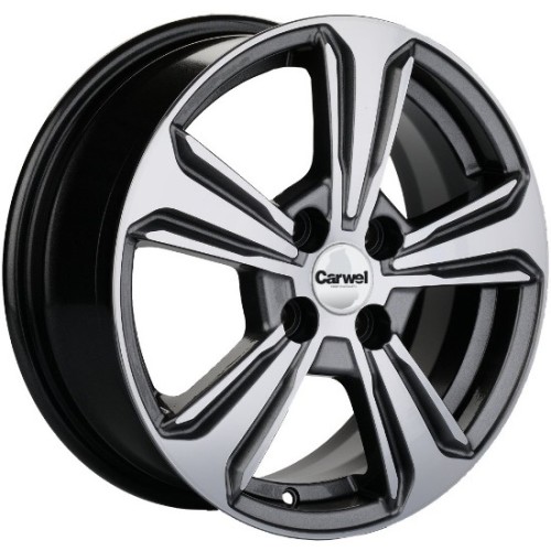 Khomen KHW 1502 6x15 4*100 ET46 DIA54.1 G-Silver-FP 
