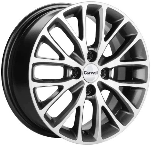 Khomen KHW 1506 6x15 4*100 ET46 DIA54.1 Gray-FP 