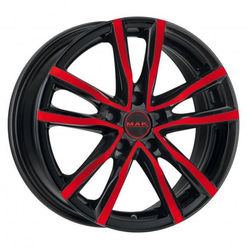 MAK Milano 7x17 5*114.3 ET40 DIA76.1 Black Red Face  - «ПСС ПРО»