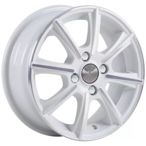 Скад Монако 5.5x14 4*100 ET46 DIA54.1 Алмаз белый  - «ПСС ПРО»