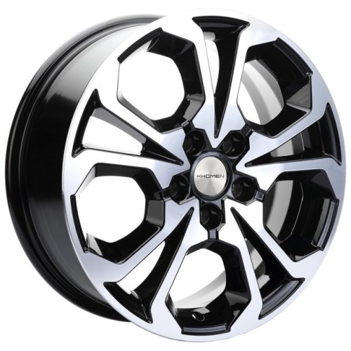 Khomen KHW 1711 6.5x17 5*114.3 ET45 DIA54.1 Black-FP 