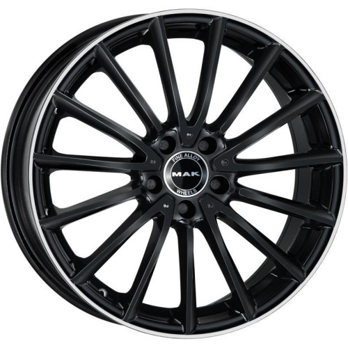 MAK Komet 8x19 5*112 ET43 DIA66.6 Gloss Black Mirror Ring 
