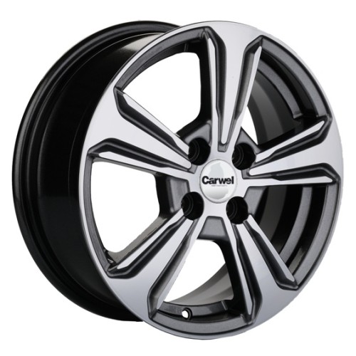 Khomen KHW 1502 6x15 4*100 ET45 DIA56.6 Gray-FP 