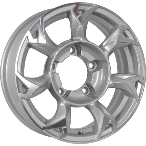 Khomen KHW 1505 5.5x15 5*139.7 ET5 DIA98.5 F-Silver-FP 