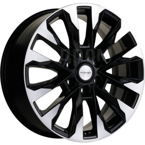 Khomen KHW 2010 8x20 6*114.3 ET40 DIA67.1 Black-FP 