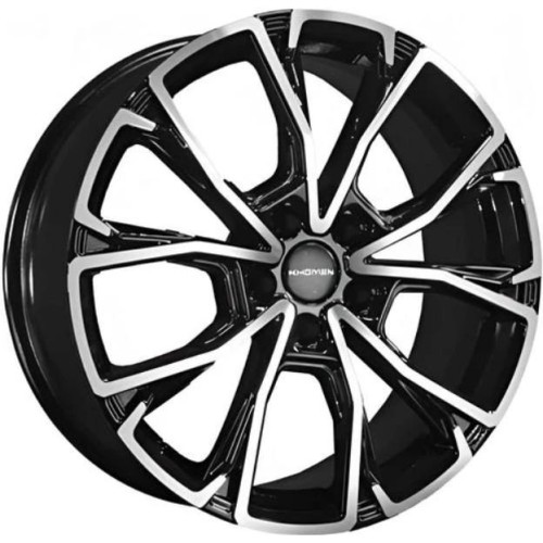 Khomen KHW 1907 7.5x19 5*114.3 ET45 DIA66.1 Black-FP 