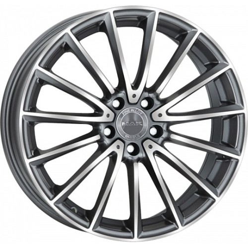 MAK Komet 7.5x17 5*112 ET48 DIA66.6 Gunmetal Mirror Face 