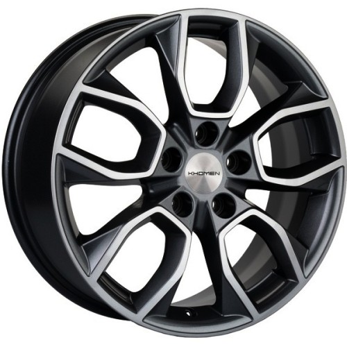 Khomen KHW 1713 7x17 5*112 ET40 DIA57.1 Black-FP 