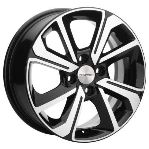Khomen KHW 1501 6x15 4*100 ET45 DIA56.6 Black-FP 